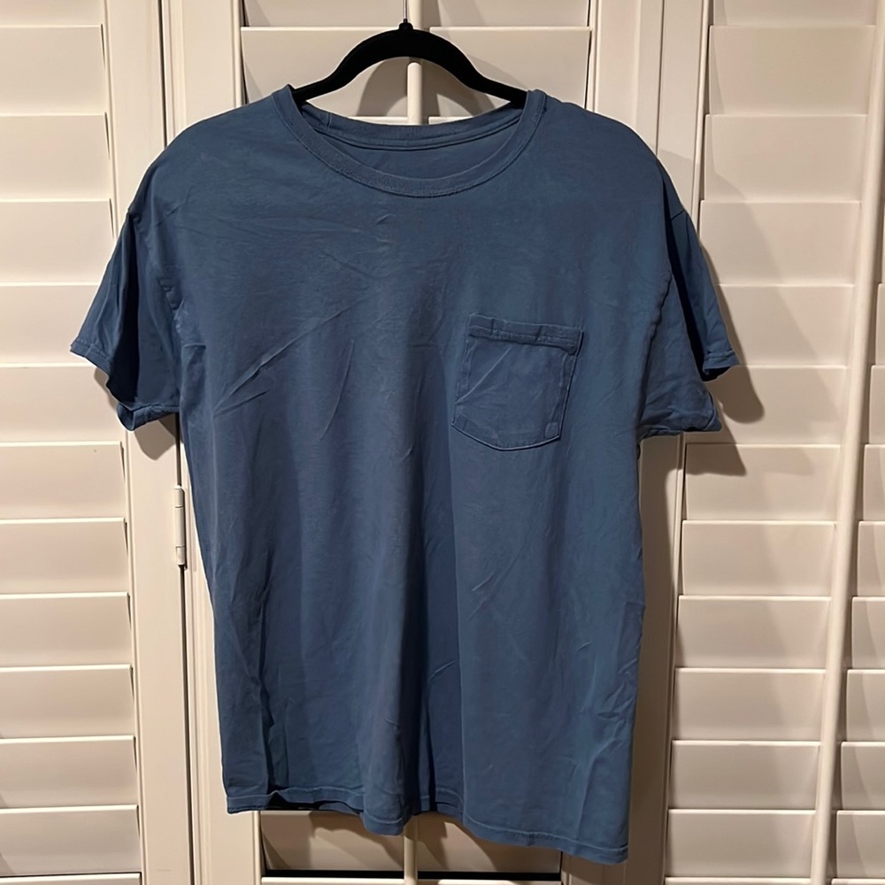 Plain Blue Hanes T-Shirt